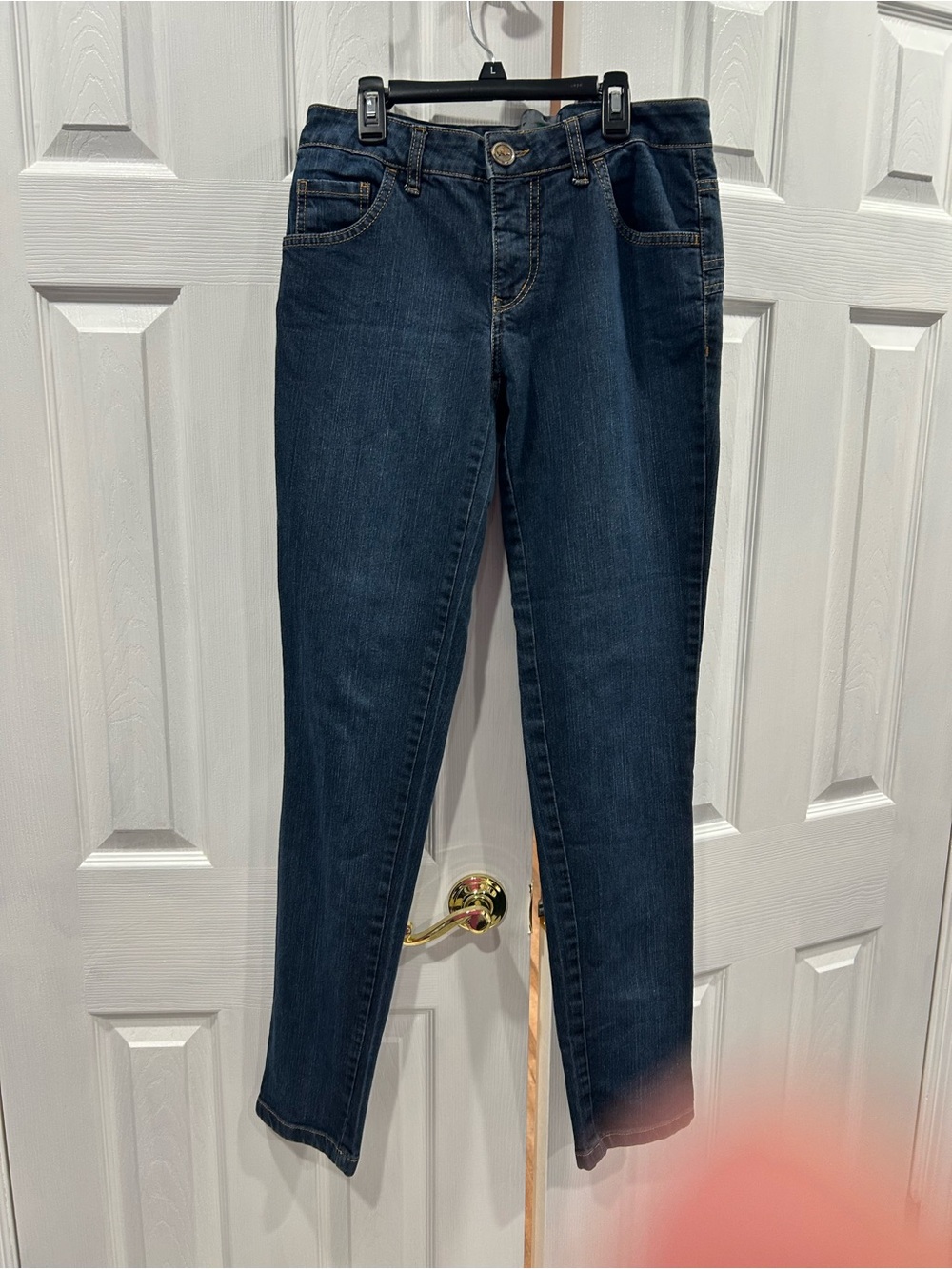 BEIJA-Flor Women's Ankle-Length Dark Blue Stretch Jeans